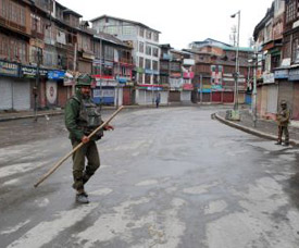 Curfew in Kashmir