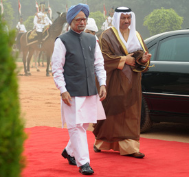 Jaber al-Sabah in India