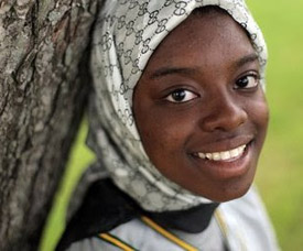 Nigerian Muslim teen