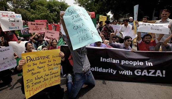 India Protest against Israel
