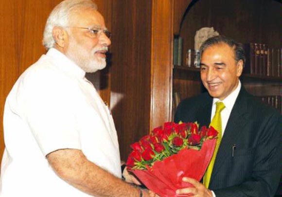 Siraj Qureshi with Modi