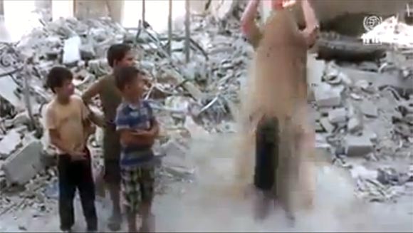 Dust Bucket Challenge Gaza