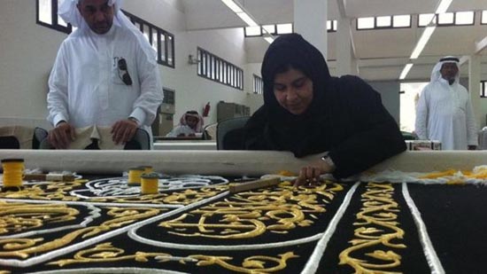 Sayeeda Warsi at Kiswa Factory