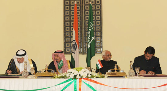 Crown prince Salman with Hamid Ansari