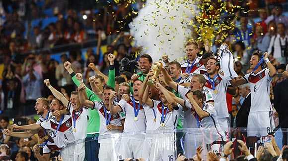 Germany team with world cup