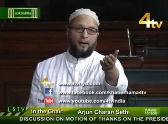 Asad Owaisi in Parliament