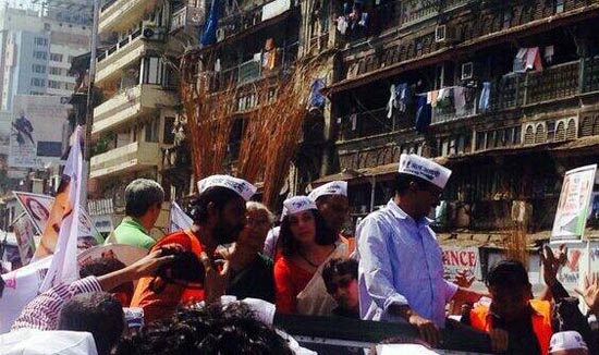 Kejriwal in Mumbai