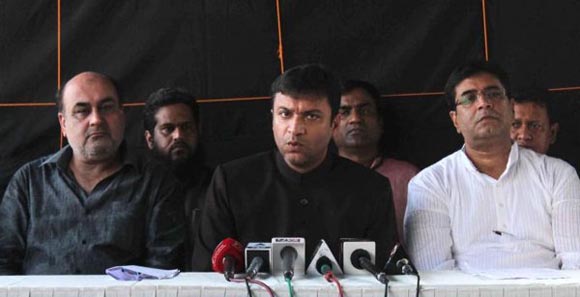 Shahid Rafi with Akbar Owaisi