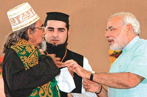 Modi with Muslims