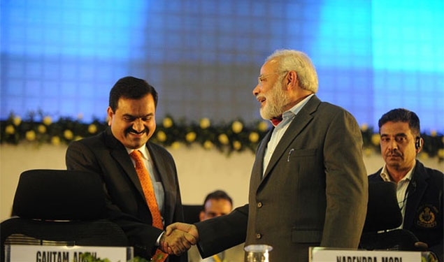 Modi with Gautam Adani