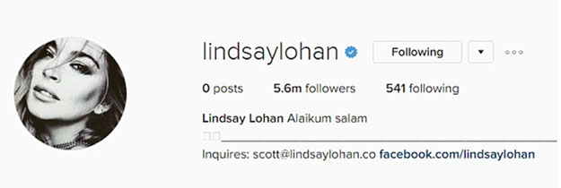 Lindsay Lohan twitter