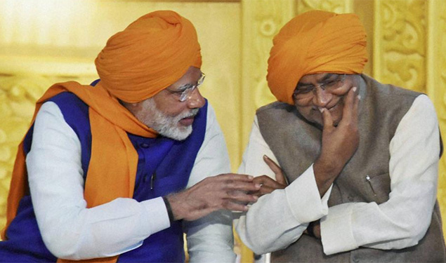 Nitish with Modi