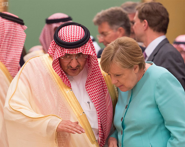 Merkel with Saudi Crown Prince