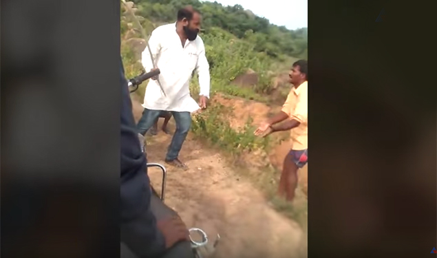 BJP leader beats Dalits