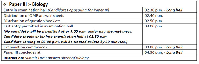 MHT CET Paper 3 Biology