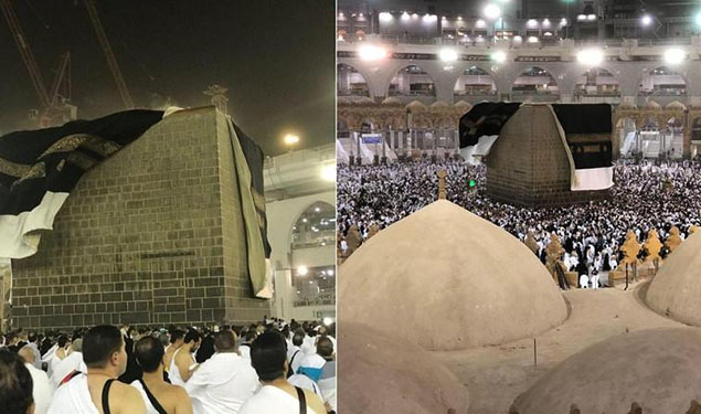 Makkah Storm Kaaba Kisba