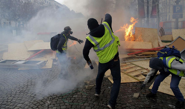 French Protest over fuel price hike