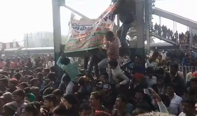 Bihar Protest against Railway Job Exam