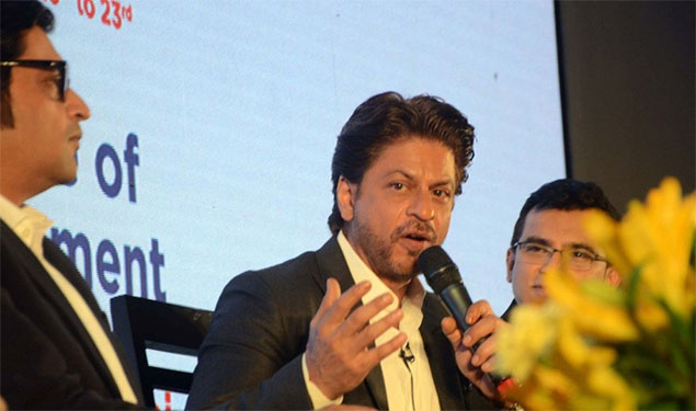 Shahrukh at Magnetic Maharashtra Summit