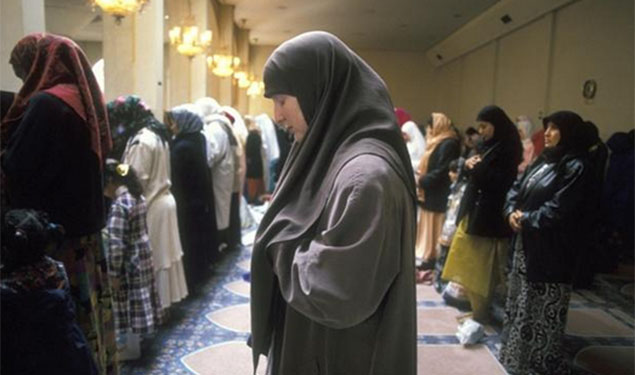 Women Praying in Mosque