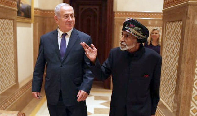 Netanyahu Sultan Qaboos meeting