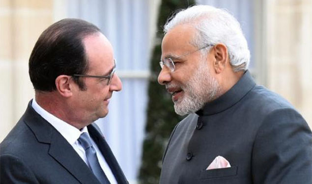 Modi Hollande Rafale Ambani