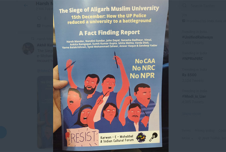 Fact Finding Report on AMU Police Action