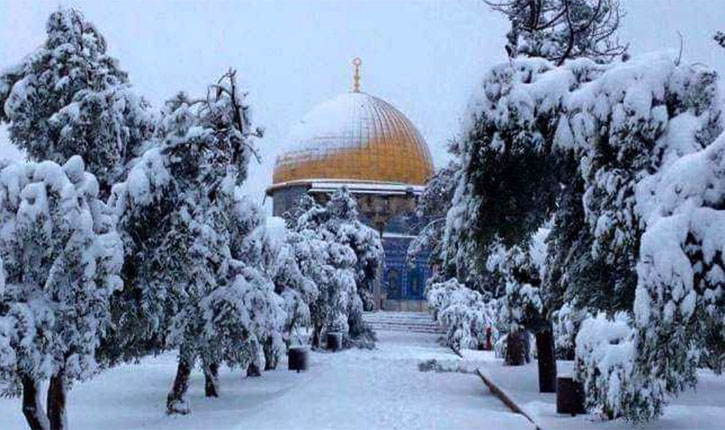 Snowfall in Jerusalem