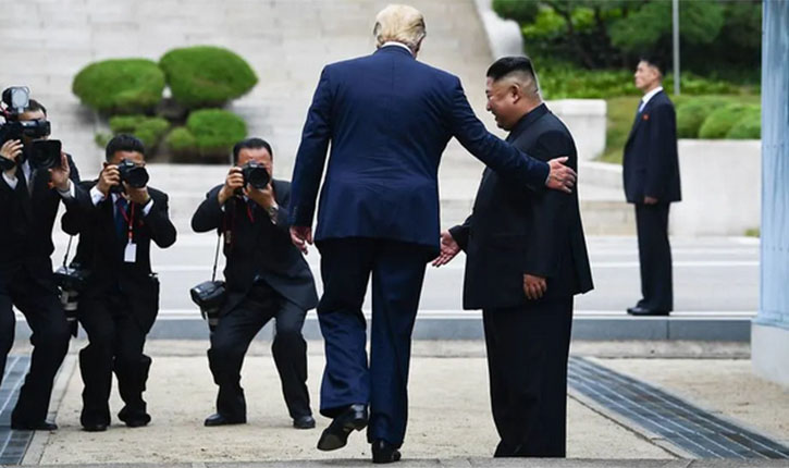 Trump Enters N Korea
