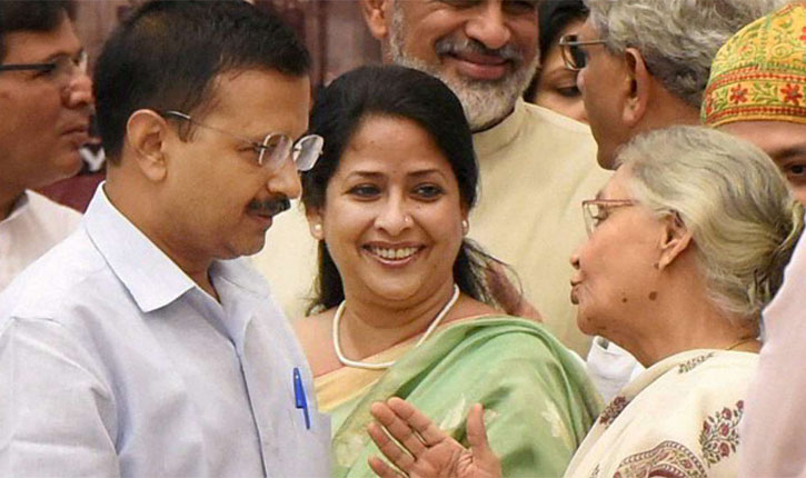 AAP vc Congress BJP