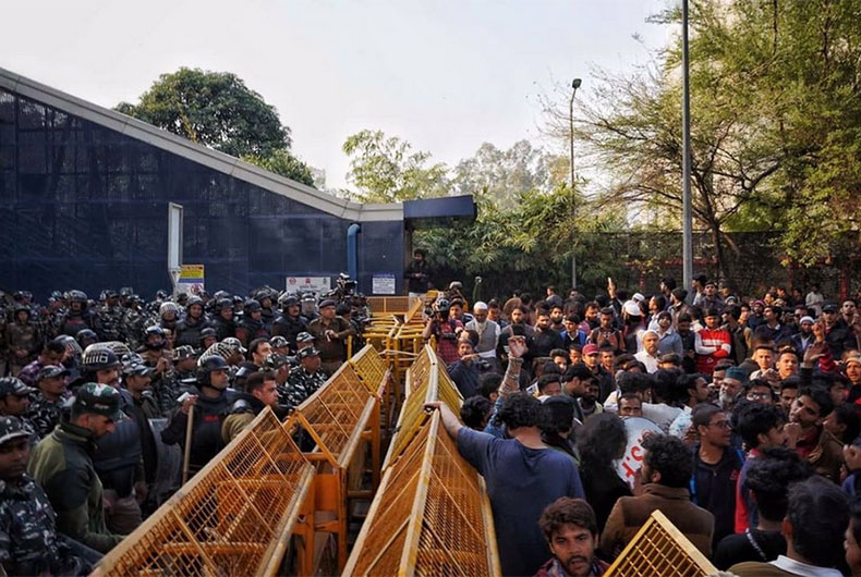 Jamia to Parliament Protest March