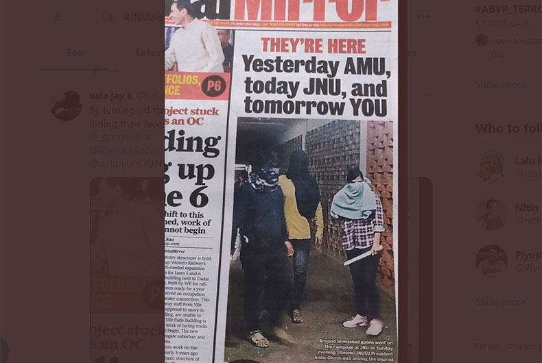 Bengaluru Protest over JNU violence