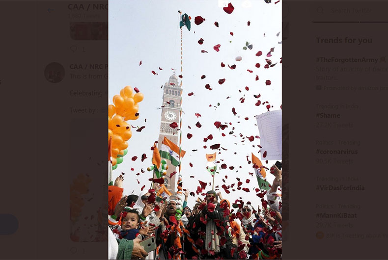 Republic Day Protest against CAA NRC