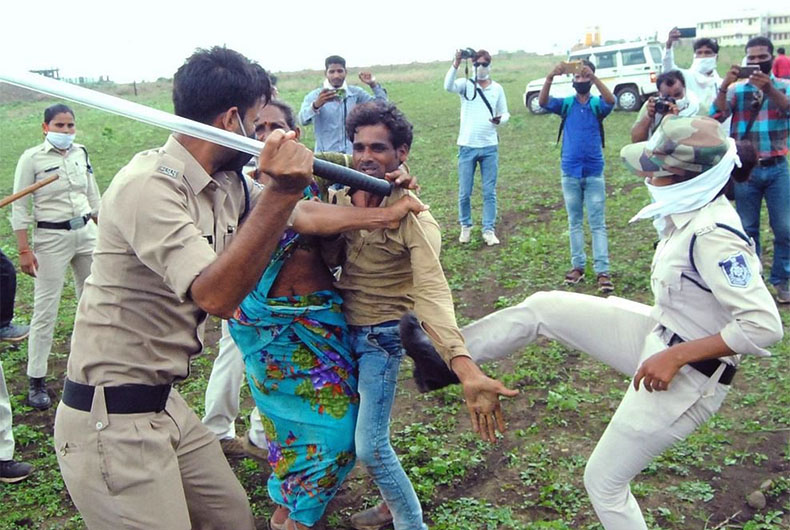 Police Beating Dalit Video