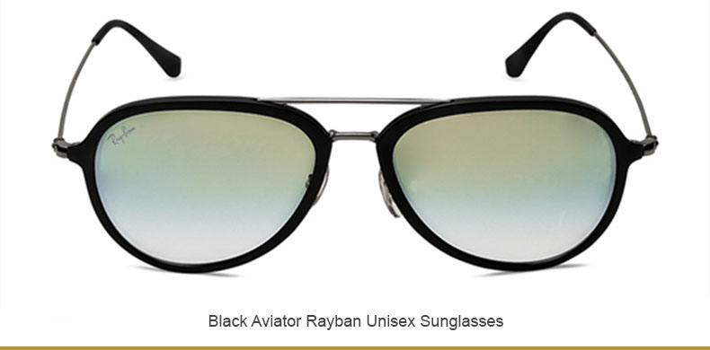 Black Aviator Rayban Unisex Sunglasses