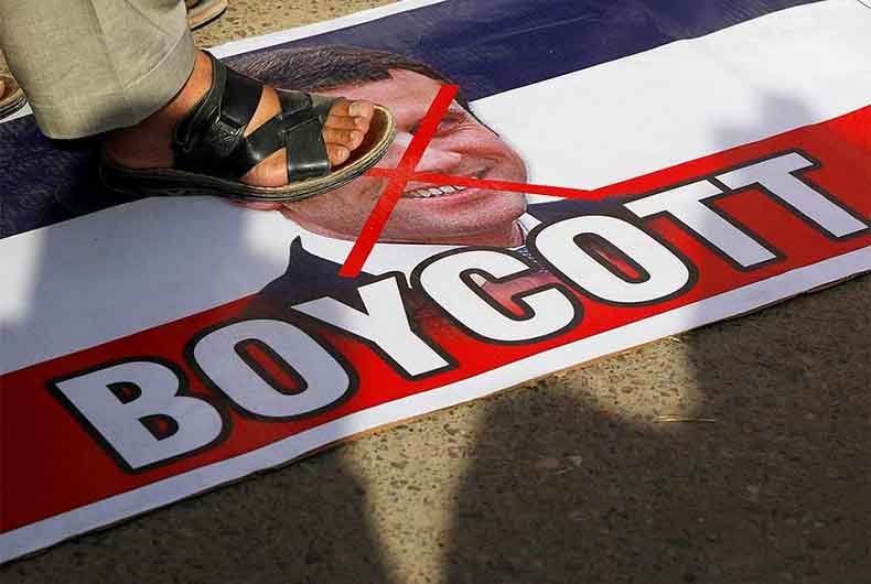 Protest against France