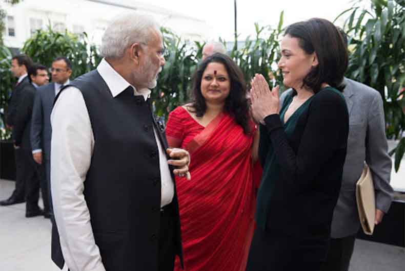 Ankhi Das with Modi