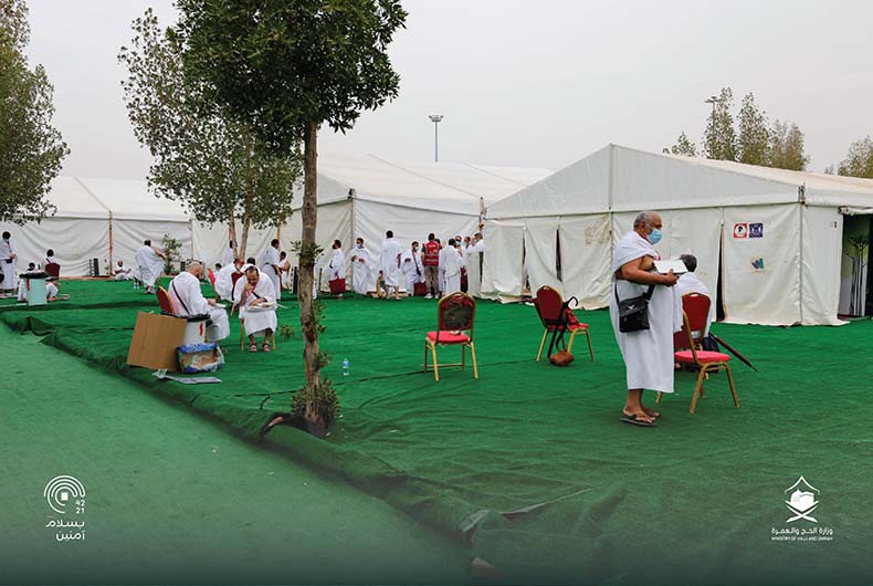 Pilgrims in Mina