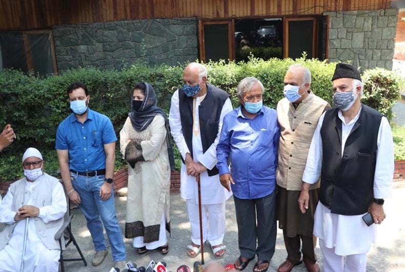 Modis meeting with J&K leaders
