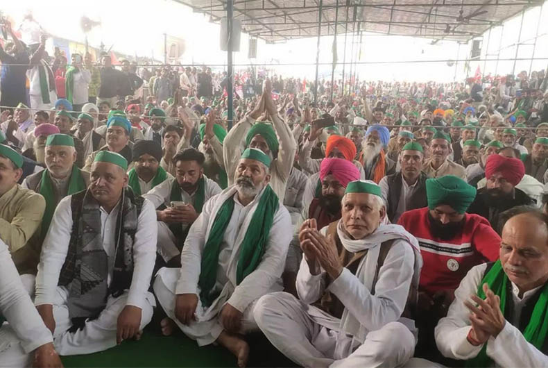 Farmers protest 100 day
