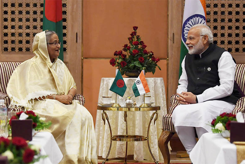 Hasina with Modi