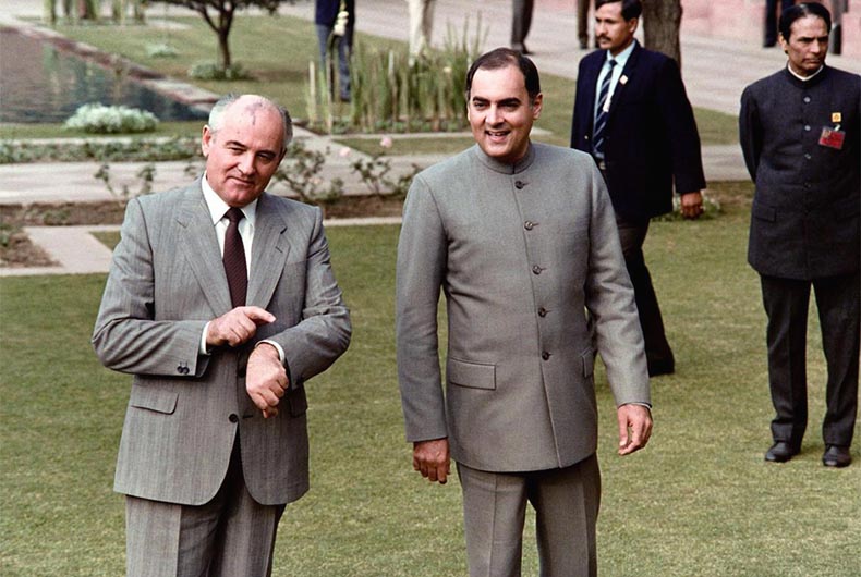 When Gorbachev and Rajiv Gandhi slammed US arms control policies in one voice