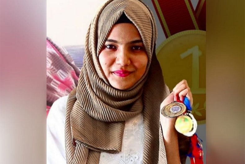 Hijabi wins 16 medals