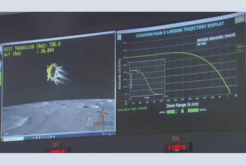 In Pictures: Final Moments of Chandrayaan-3 Landing on Moon