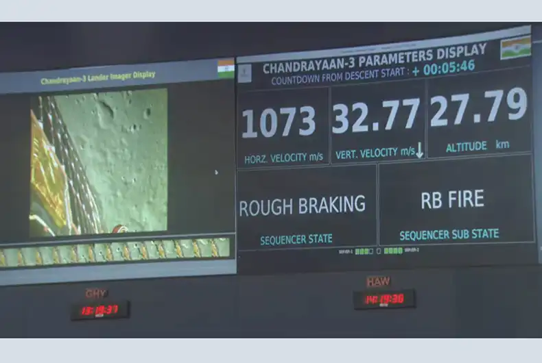 In Pictures: Final Moments of Chandrayaan-3 Landing on Moon