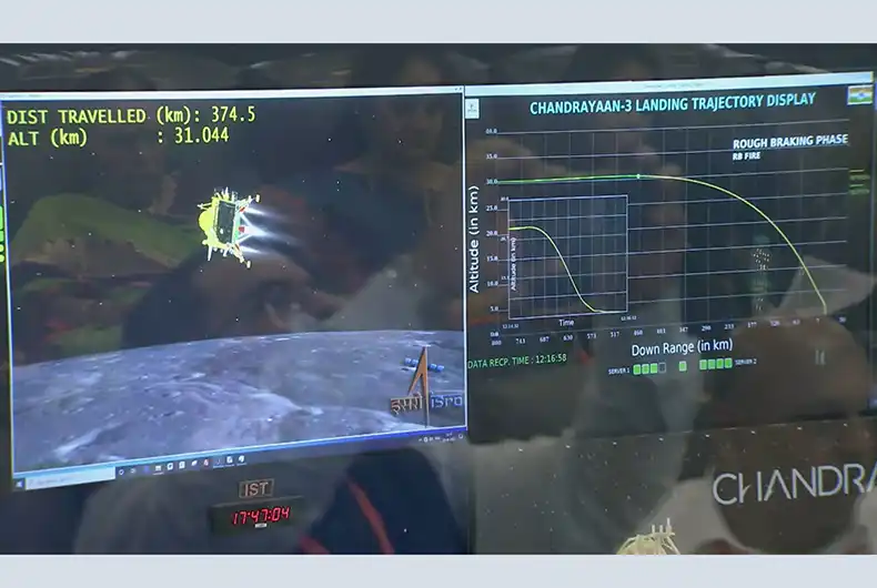 In Pictures: Final Moments of Chandrayaan-3 Landing on Moon