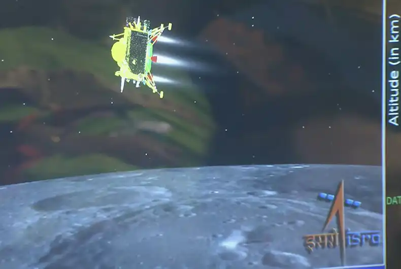 In Pictures: Final Moments of Chandrayaan-3 Landing on Moon