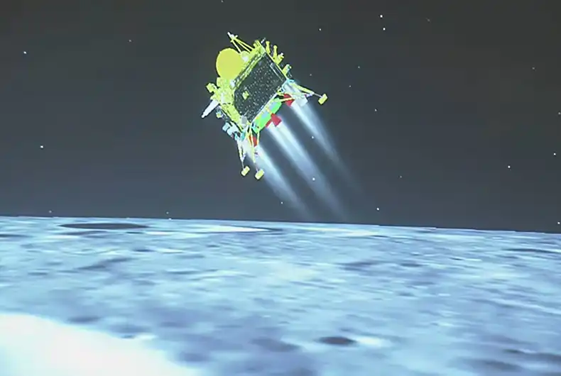 In Pictures: Final Moments of Chandrayaan-3 Landing on Moon