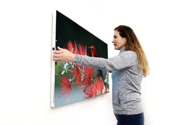 Showcased at CES 2023: Wireless TV that sticks to wall without mounts