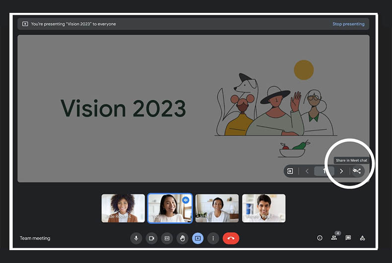 Google Meet new feature: Users can now share access to presented content